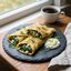 Savory Spinach and Feta Protein Crepes
